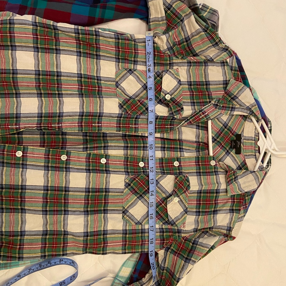 J. Crew Women’s Plaid Casual Button Down Shirts - Size 2 - Multicolor Bundle - Picture 6 of 12